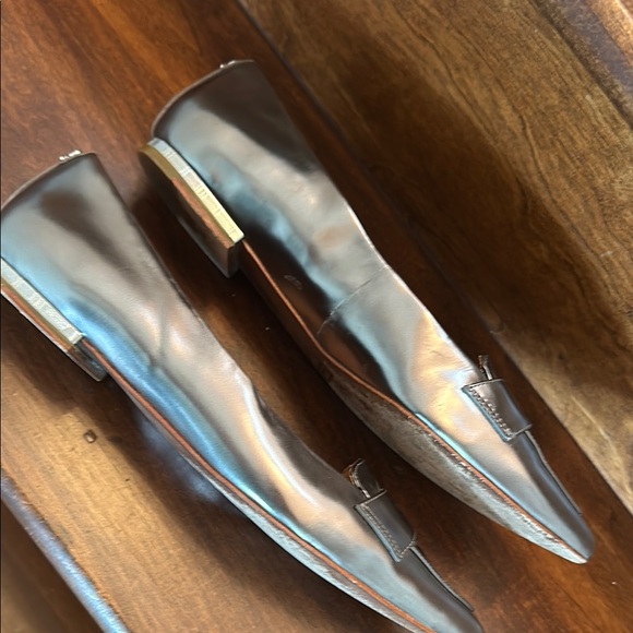 Coach Metallic Silver Women's Loafers - Picture 9 of 11